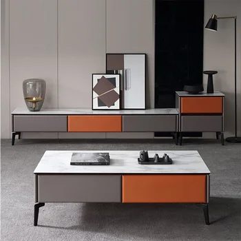Итальянский минималистичный Журнальный столик для телевизора Комбинированный набор Простая мебель для гостиной в скандинавском стиле
