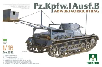 Комплект пластиковых моделей TAKOM 1012 1/16 Pz.Kpfw.I Ausf.B Abwurfvorrichtung