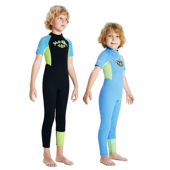 Костюм для серфинга и дайвинга для мальчиков, гидрокостюм из неопрена толщиной 2,5 мм, сохраняющий тепло Детский подводный купальник для фридайвинга, бассейн с аквалангом