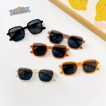 Милые Матовые Классические Солнцезащитные очки UV400 Для девочек И мальчиков, Защита От Солнца на открытом Воздухе, Детские Винтажные Солнцезащитные очки, Защита От Детей, Солнцезащитные очки