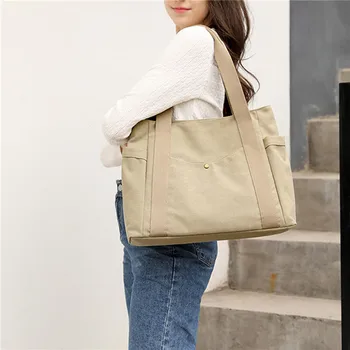 Модные тканевые женские сумки-мессенджеры, повседневная женская сумка большой емкости, женские сумки через плечо для девочек, женская сумка