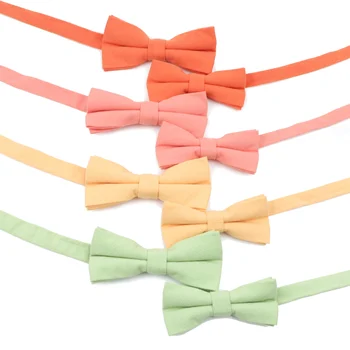 Новый хлопковый Macarons однотонный Галстук-бабочка для взрослых и детей Жаккардовые Галстуки Аксессуары Для повседневной носки Подарок для свадебной вечеринки для мужчины