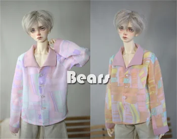 Одежда BJD, топы 1/4 и 1/3 & uncle, Шифоновая рубашка с цветочным рисунком, 2 цвета, аксессуары для кукол bjd