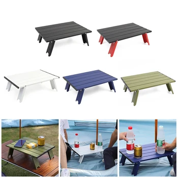 Походный Мини Портативный Складной столик для пикника на открытом воздухе, Посуда для барбекю, Легкая Складная Компьютерная кровать, Письменный стол