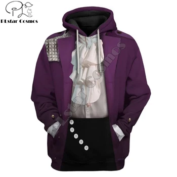 Принц Певец, Изготовленная на заказ Одежда, Толстовка с 3D принтом Для мужчин/женщин, Модная толстовка в стиле Харадзюку с капюшоном, Повседневная куртка для косплея, Пуловер