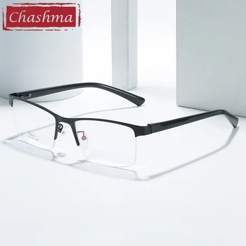 Чашма Мужские очки для близорукости, Оправа с пружинным шарниром, Рецептурные оптические линзы, Прозрачные Мужские очки для дальнозоркости