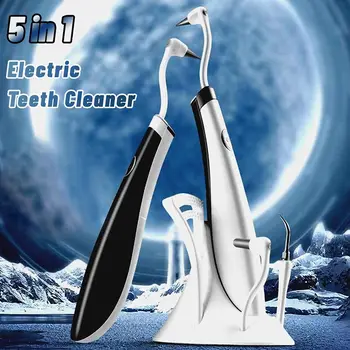 Электрический ультразвуковой ирригатор для полости рта 5 в 1, инструмент для домашнего ухода, акустическая вибрация, световод, стоматологический скалер, стоматологический инструмент